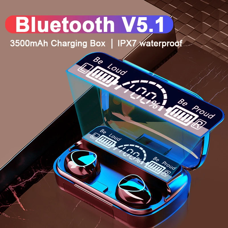 

M10 TWS Bluetooth 5,1 наушники 3500 мАч зарядная коробка беспроводные наушники 9D стерео спортивные водонепроницаемые наушники гарнитура с микрофоном