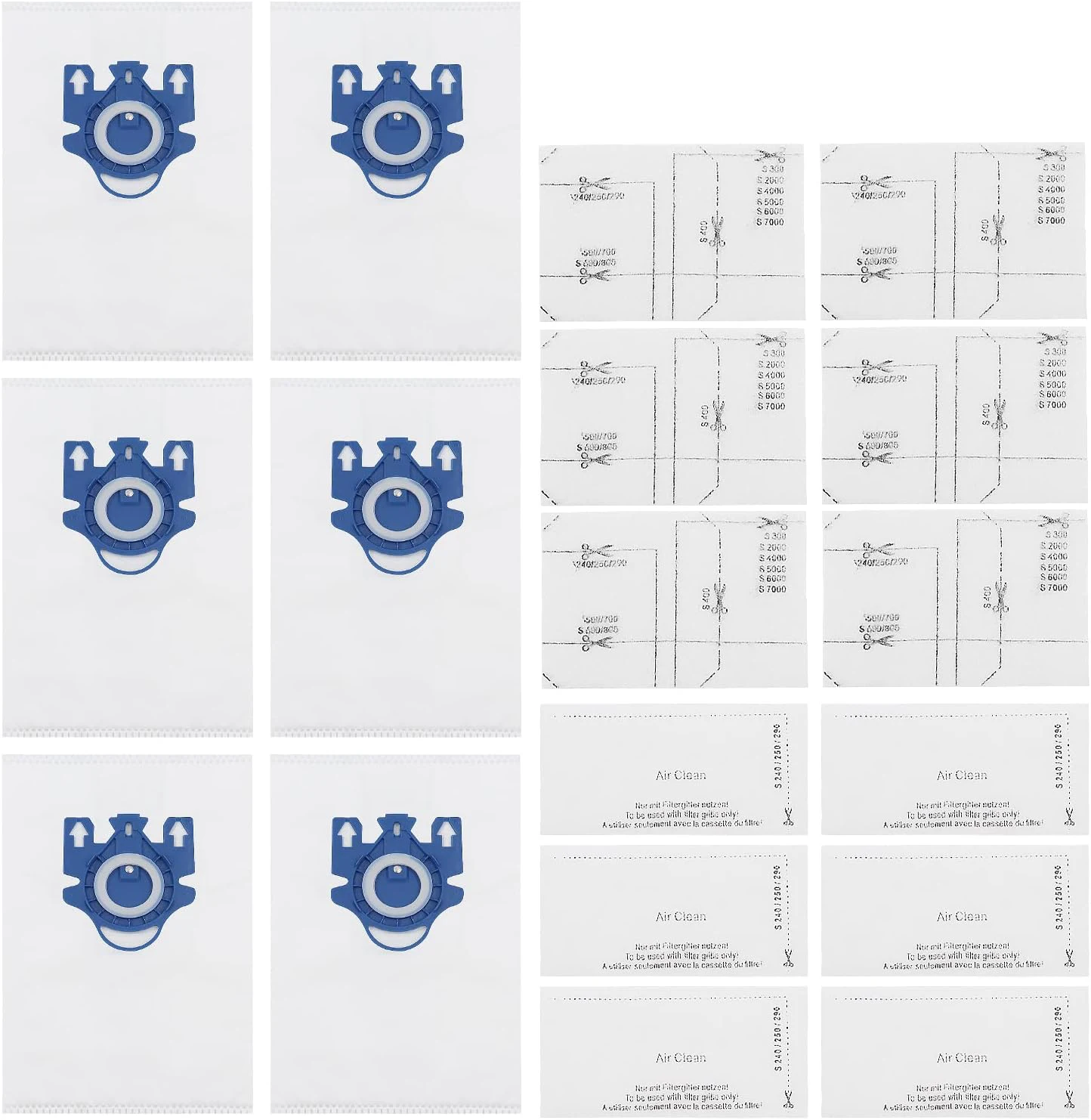 

Для Miele Gn Hyclean 3d Complete C2 C3 Classic C1 S4 S5 S6 S8 S240 S270 S400 серии пылесос мешки для пыли запасные части