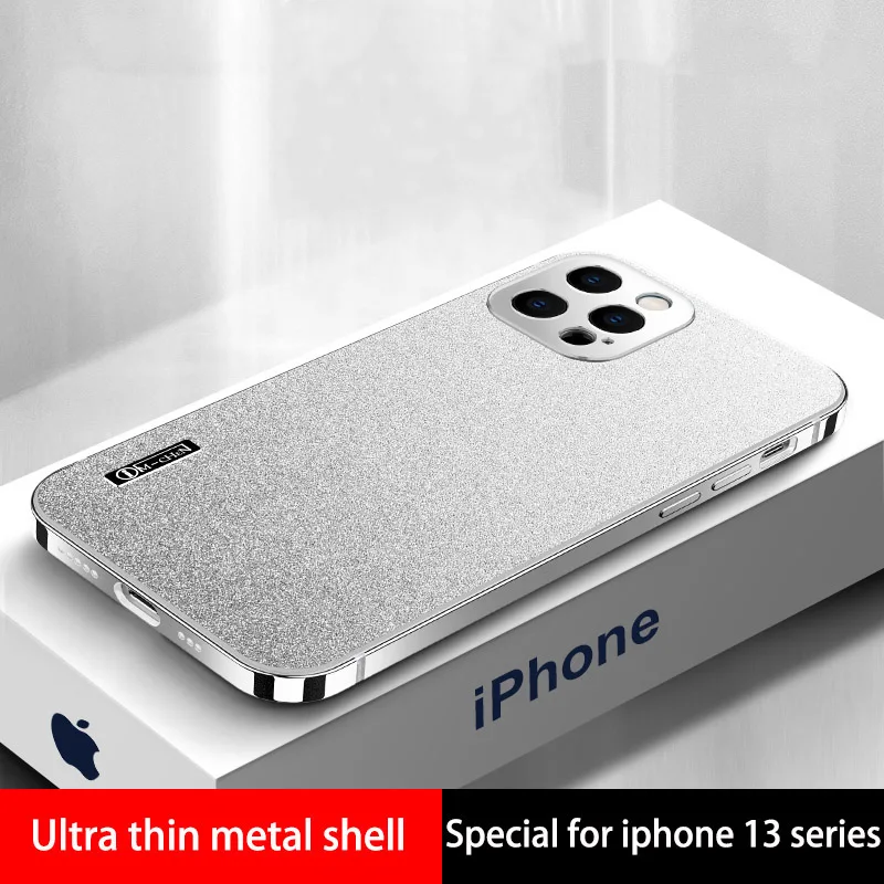 

Luxury Stainless Frame For iPhone 13 Pro Max Phone Case Shockproof Metal Armor Hard For iPhone 13 Pro Case