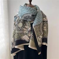 luxury brand winter scarf womens cashmere warm cashmere scarf ladies luxury scarf thickening soft shawl wrap