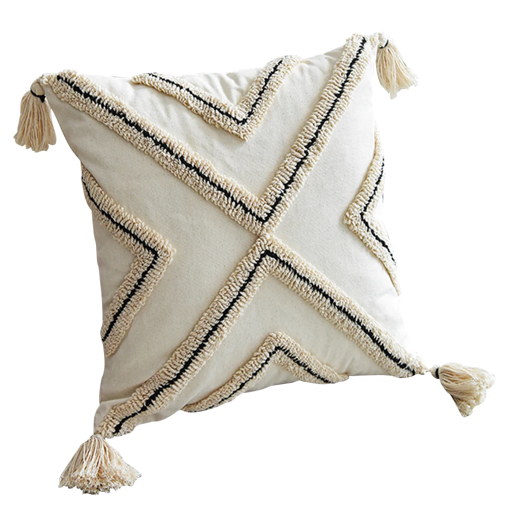 

Pillow Cover Modern Pillowcase Cotton Polyester Cushion Cover Throw Pillow Zipper Case, Type 4, 35x50cm