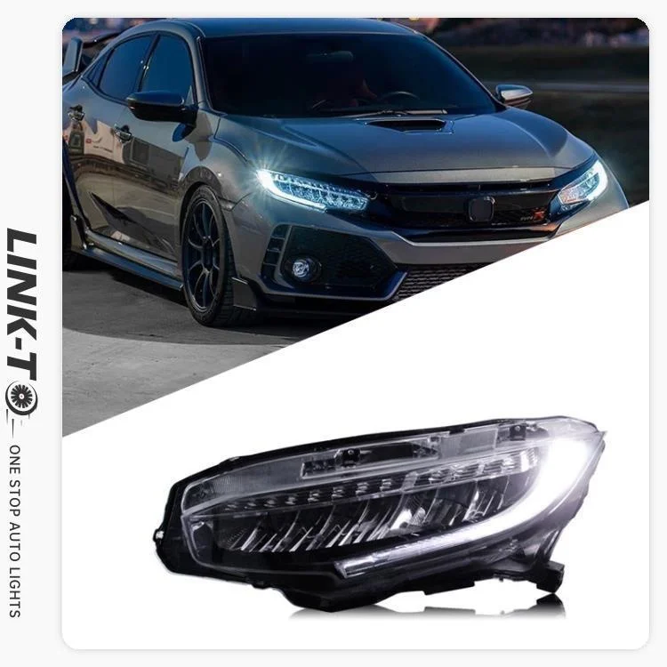 

Suitable For Civic 2016 2017 2018 2019 2020 2021 Headlights Modified LED Streamer Turn Signal Daytime Running Light High