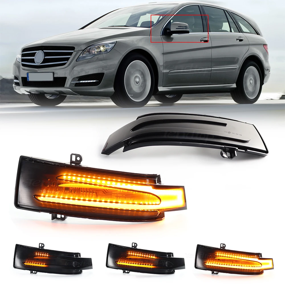 

For Mercedes-Benz G M R-Class SUV W463 GL X164 X166 GLS X166 W166 W251 V251 LED Dynamic Side Mirror Lamp Turn Signals Light