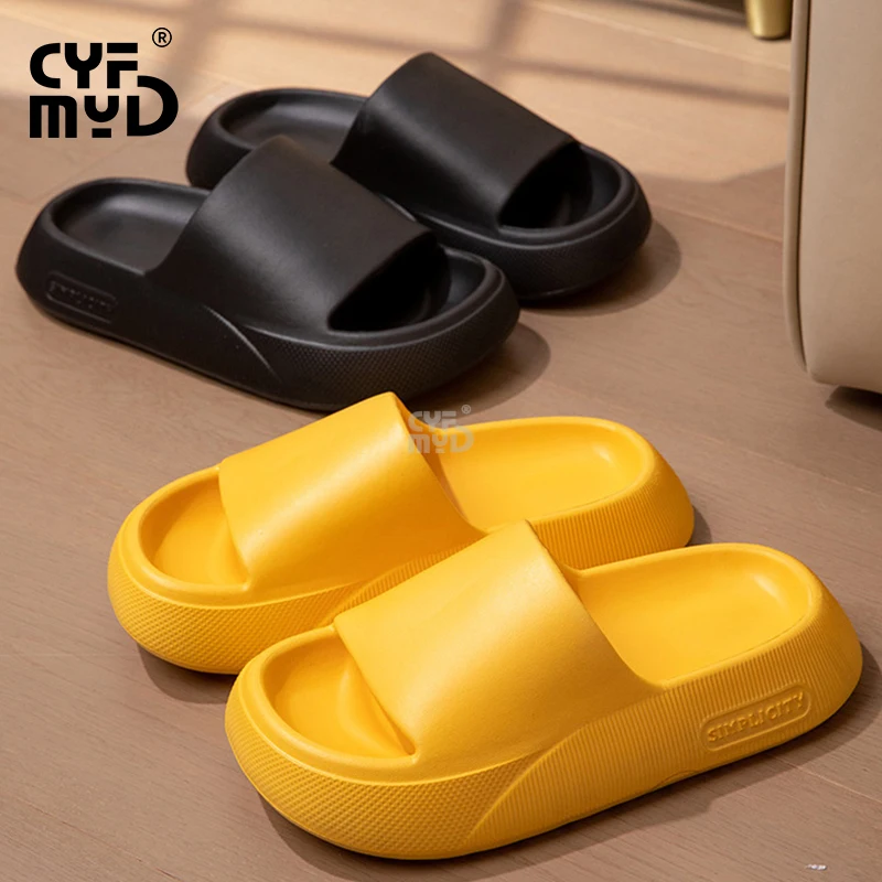 Bathroom Slippers for Women Lightweight Soft Eva Home Slippers Man Comfortable Comfortable Indoor Slides Platform Shoes Summer
