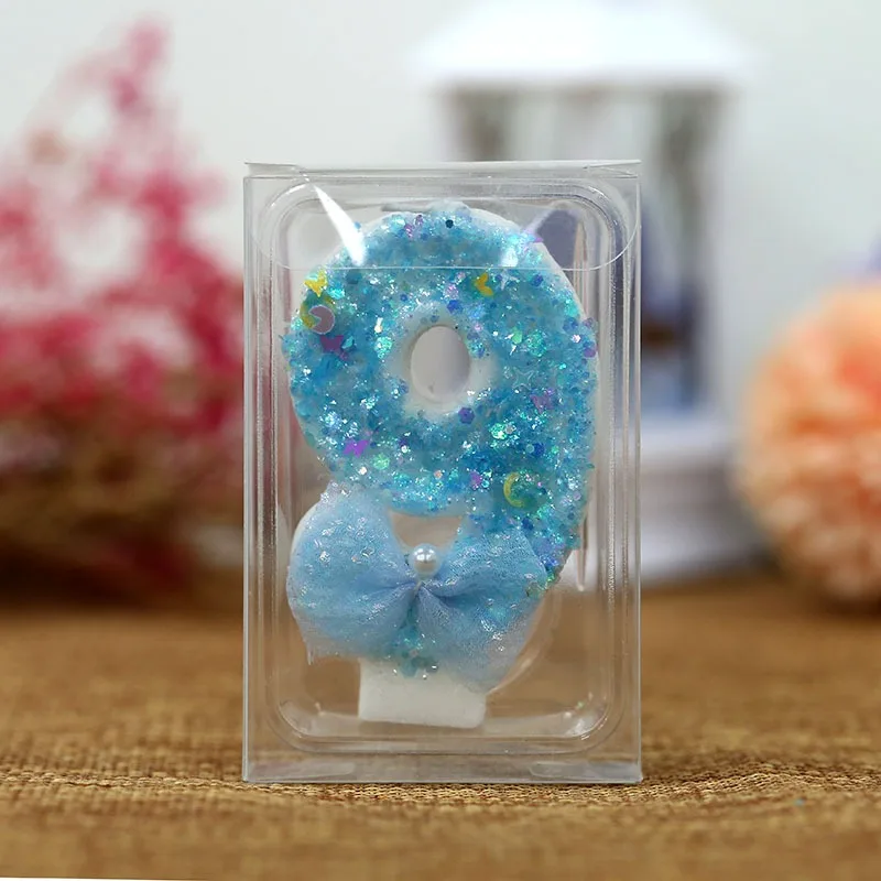 Яркий синий бант креативные цифровые фотообои для украшения торта