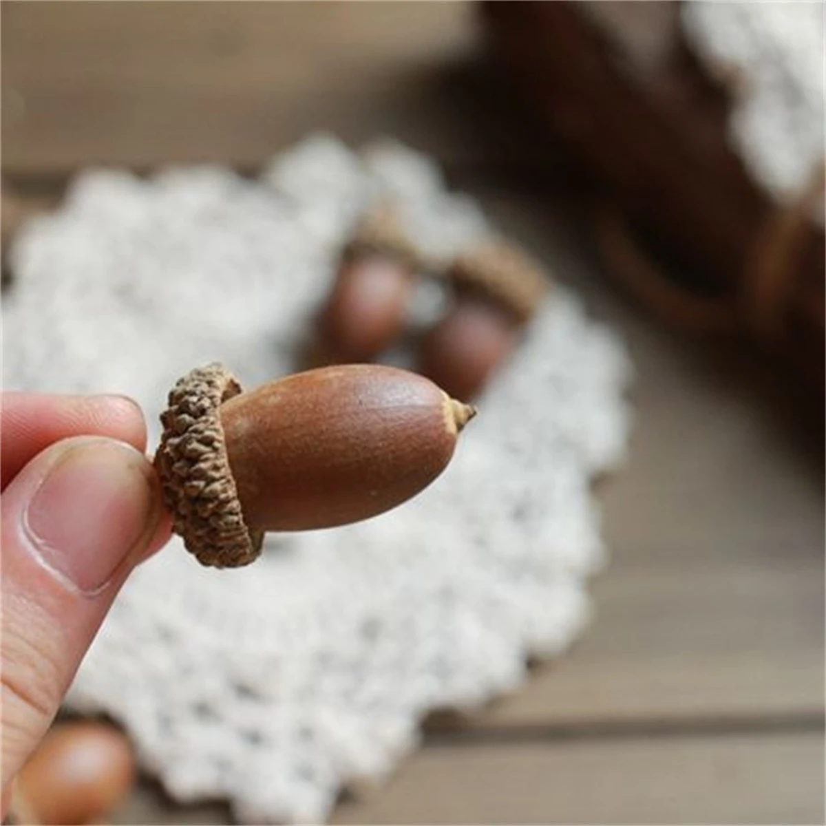 

10 шт. натуральный желудь микро пейзаж фотореквизит для детского сада ручной работы DIY материал