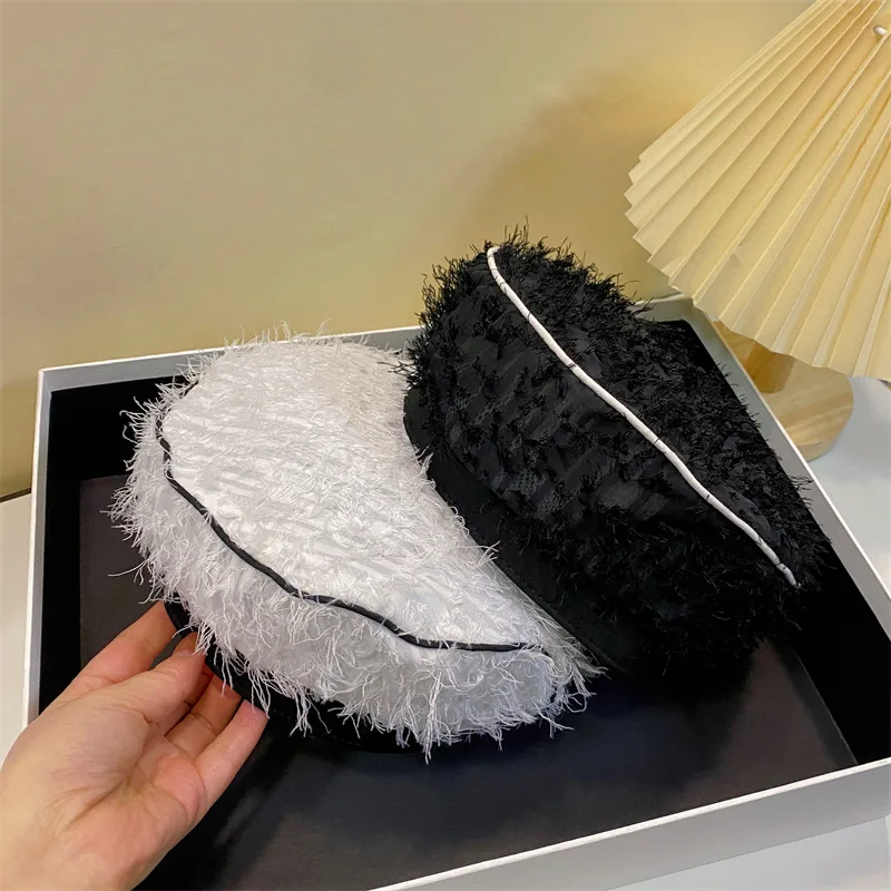 

Gauze French Light Luxury Beret Women's Casual Fashion Artist Beanie Painter Hat Outdoor Photography Art Women's Hat