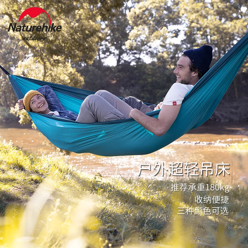 

Naturehike Outdoor Single Double Hammocks Thicken Camping Hanging Sleeping Bed Hiking Swing Portable Ultralight Travel Picnic