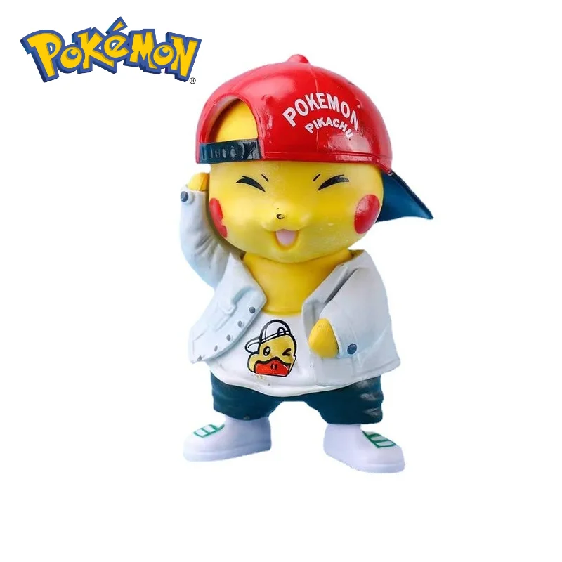 

10 см аниме Покемон Пикачу, модель модели, коллекция игрушек, детские подарки, милый подарок для детей, четыре стиля, праздничный подарок
