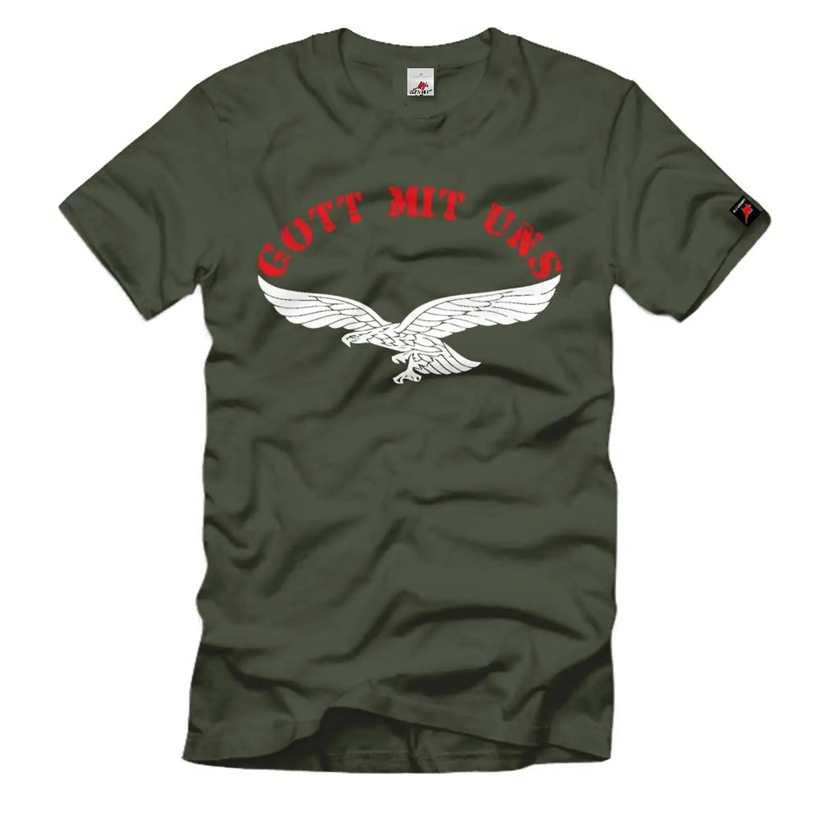 Футболка с надписью God with Us Say Eagle 287