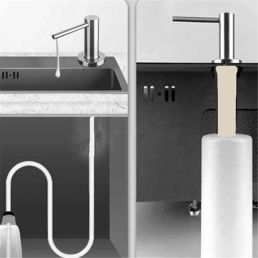 Дозатор жидкости для кухонной раковины встроенный дизайн бутылка жидкого мыла с