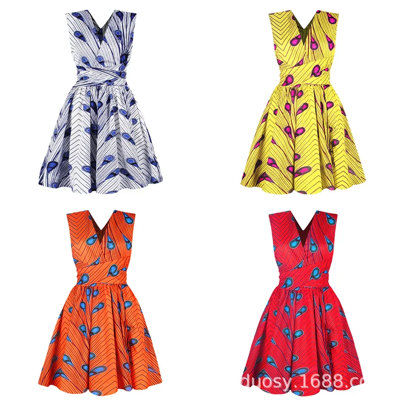 Африканские платья для женщин одежда с принтом официальные вечеринки