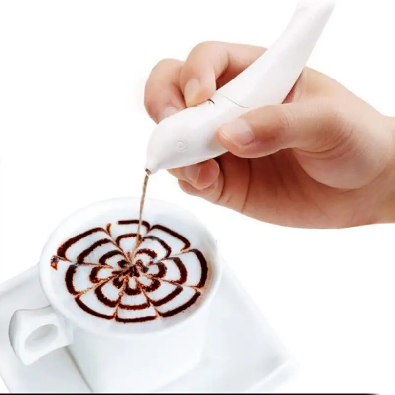 Ручка для вырезания кофе креативная электрическая ручка торта Фотографическая