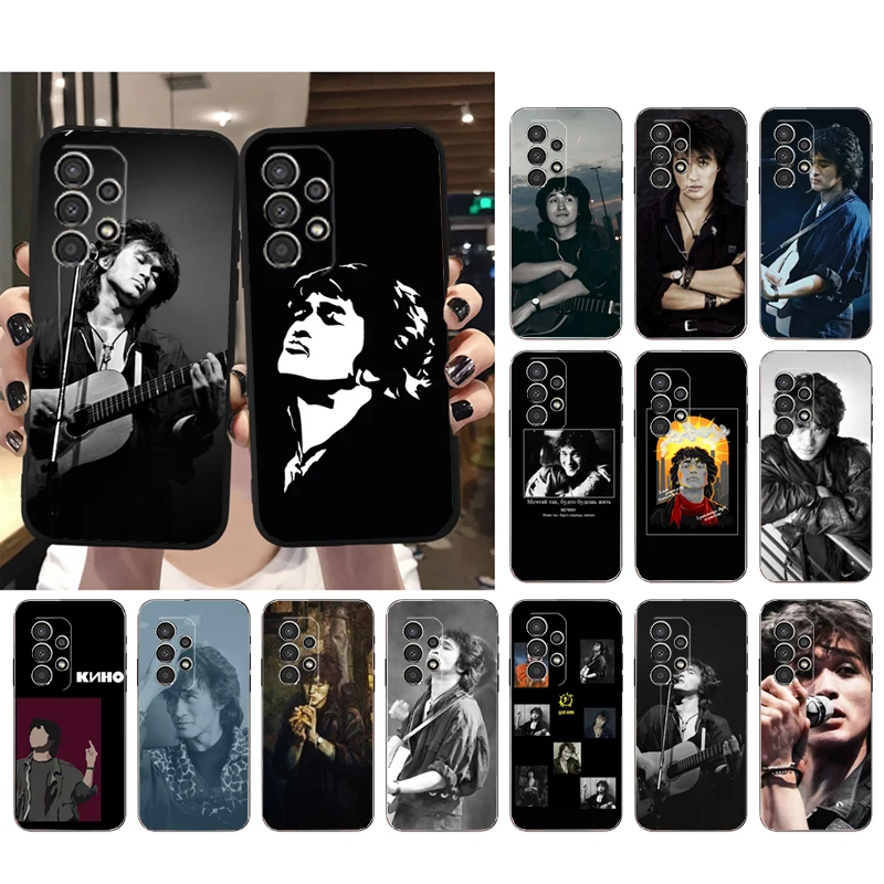 

Phone Case for Samsung Galaxy A73 A53 A13 A22 A12 A32 A71 A21S A33 A52 A72 A23 A51 A31 M31 Viktor Tsoi Case Funda