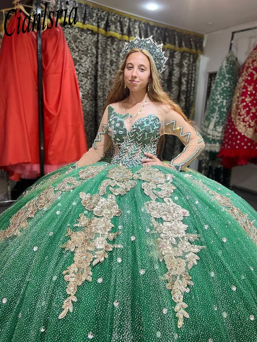 

Sparkly Sequined Appliques Ball Gown Quinceanera Dresses Off The Shoulder Tassel Sweet 16 Prom Dress vestidos de 15 años