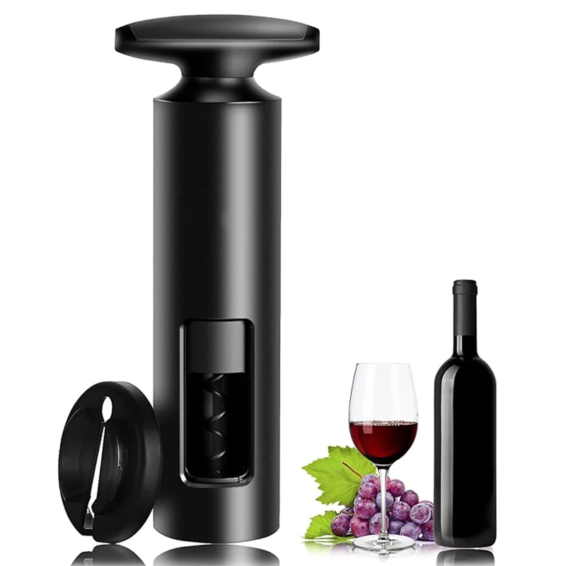 

Wine Bottle Opener Corkscrew with Foil Cutter, Easy Operation Reusable ABS Manual Wine Cork Wing Corkscrew for Home Kitchen Tool