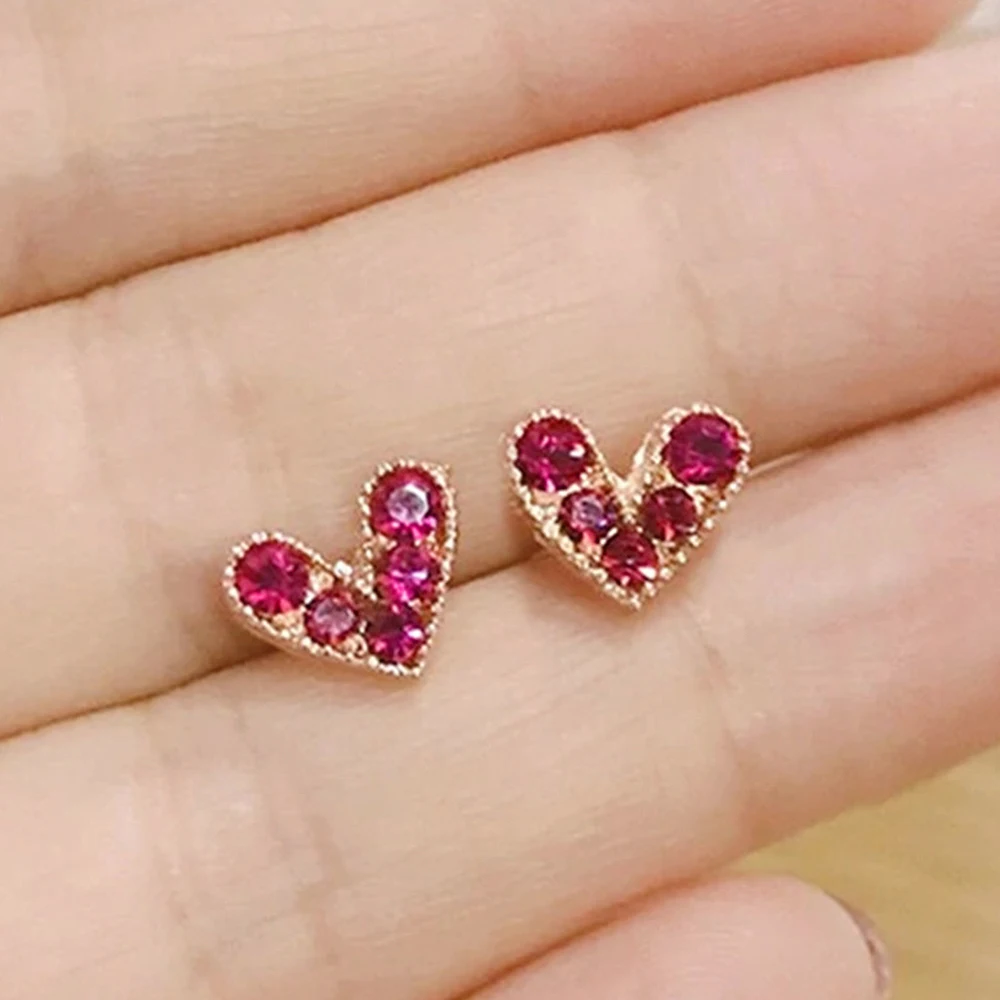 

Стильные шикарные серьги CAOSHI в форме сердца для девочек, изящные блестящие ювелирные изделия с кристаллами для повседневной жизни, изящные ...