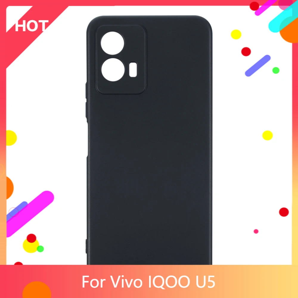 

IQOO U5 Case Matte Soft Silicone TPU Back Cover For Vivo IQOO U5 Phone Case Slim shockproof