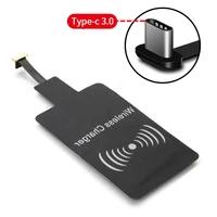 light weight universal type c wireless charging receiver patch for huaweixiaomisamsung mobile phone type c charging dock