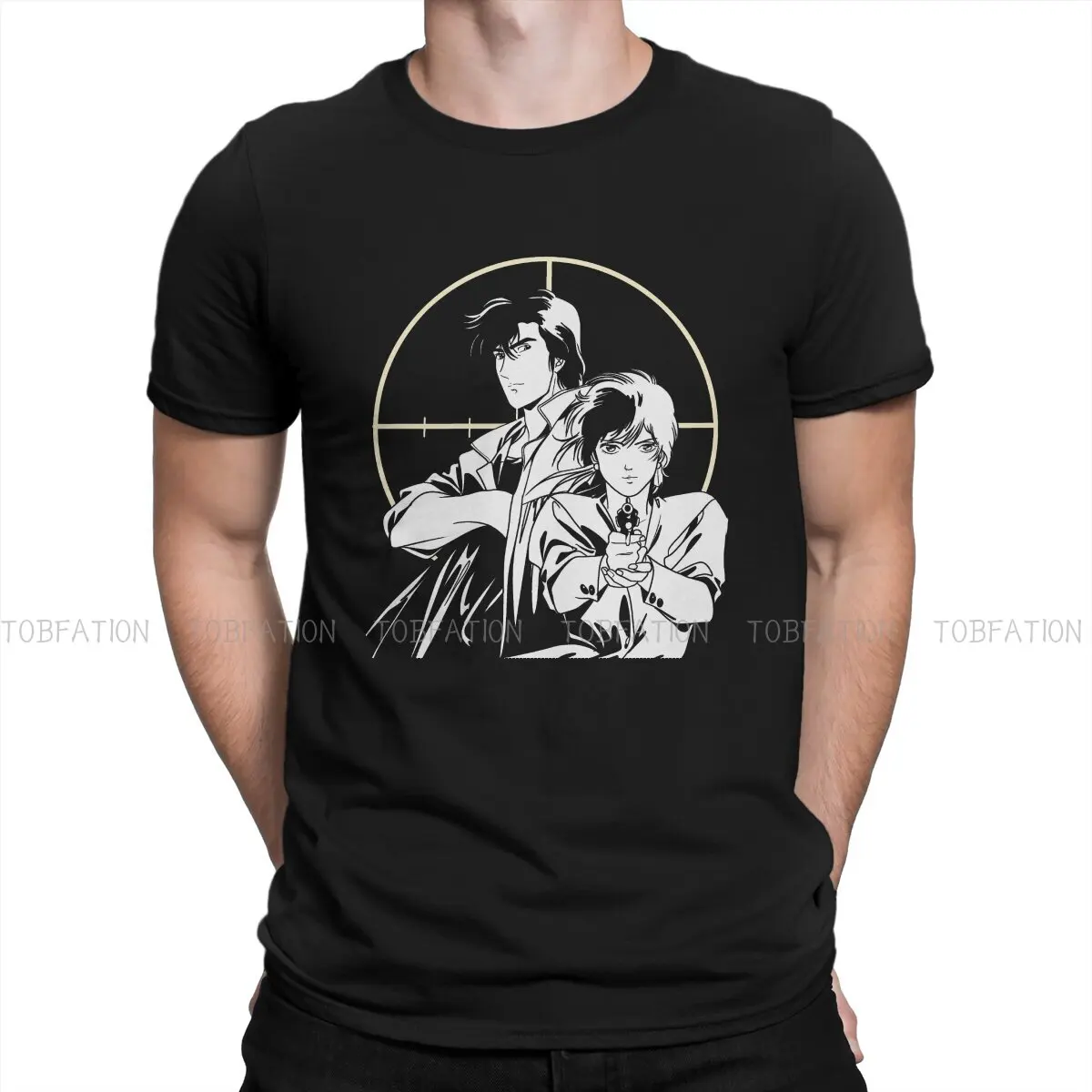 

Cool Style TShirt City Hunter Saeba Ryo Makimura Kaori Tsukasa Hojo Top Quality New Design Gift Idea T Shirt Stuff Ofertas
