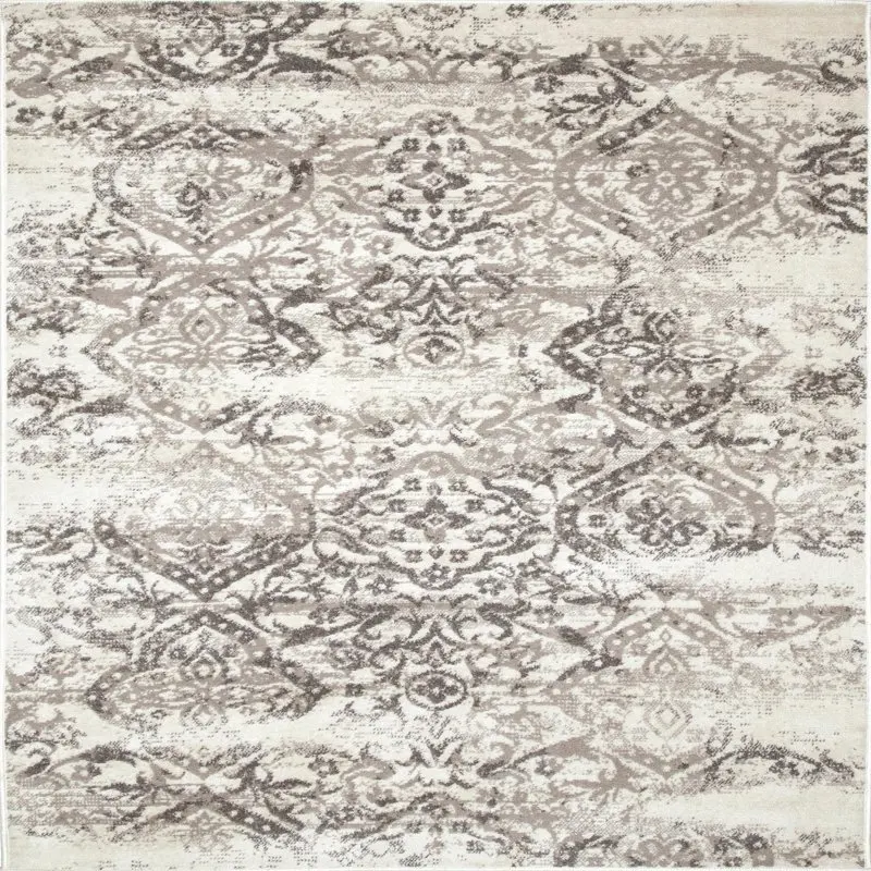 

Color Stunning 5' x 8' Distressed Gray Color Area Rug: Soft, Delicate Beauty for Any Room.