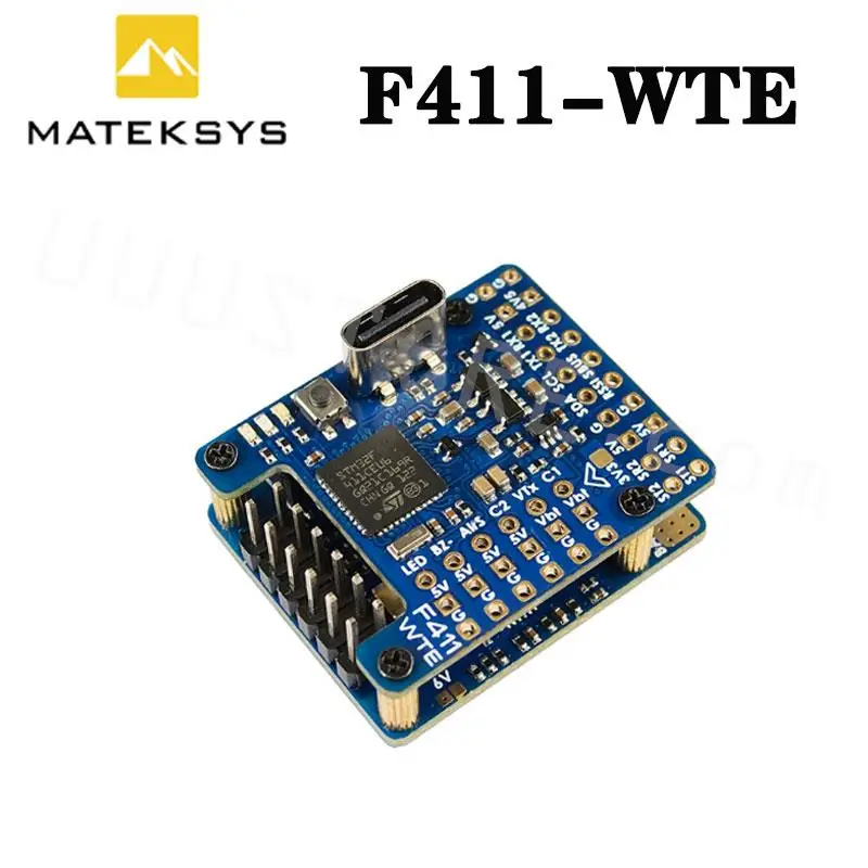 

MATEK F411-WTE BMI270 Baro OSD Dual BEC 132A Current Senor 2-6S INAV Flight Controller for RC Airplane Fixed-Wing