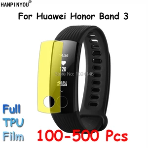 100 Pcs/Lot For Huawei Honor Band 3 Band3 Smart Band Wristband Full Coverage Clear Soft TPU Film Screen Protector (Not Glass) 100 Pcs/Lot For Huawei Honor Band 3 Band3 Smart Band Wristband Full Coverage Clear Soft TPU Film Screen Protector (Not Glass)