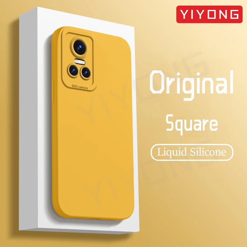 

Realme GT Neo3 чехол YIYONG квадратный жидкий силиконовый мягкий чехол для OPPO Realme GT Neo 3 3T 2 2 T Neo3T Neo2 T GT2 Pro Master чехол s