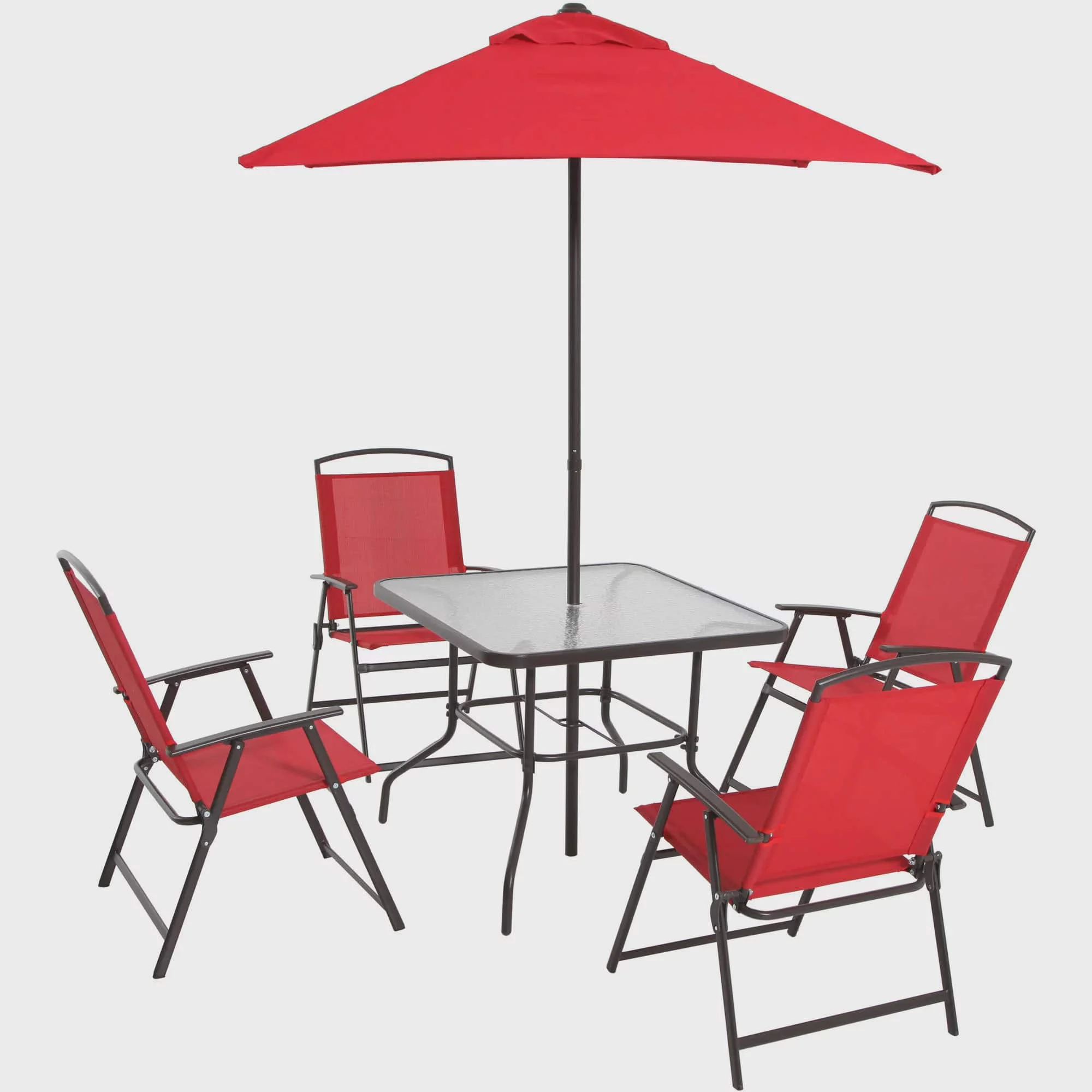 

Mainstays Albany Lane 6 Piece Outdoor Patio Dining Set, Red