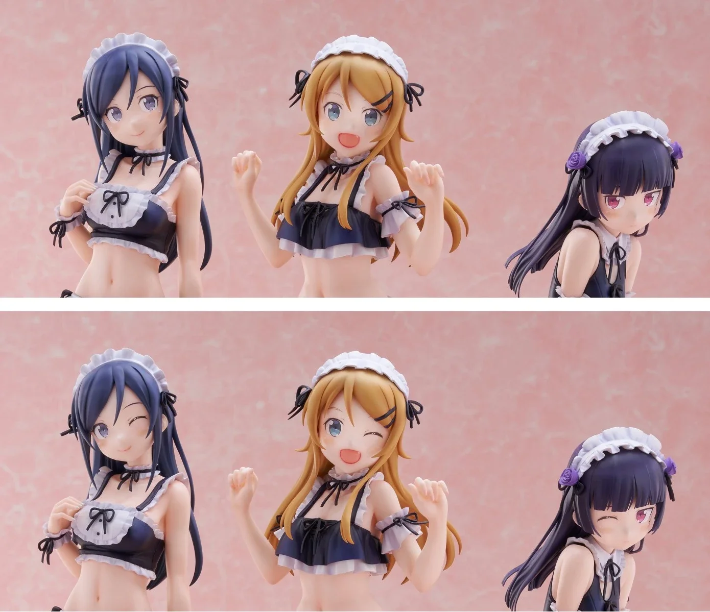Коллекционный набор фигурок FuRyu Oreimo 2: Кирино, Куронеко, Аясе в купальниках-костюмах горничных (3 шт.) – Аниме-фигурки, украшения для рабочего стола, праздничные подарки (art.: 3920dc47fc27f) - 3920dc47fc27f