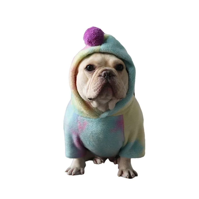 

French Bulldog Clothes Winter Dog Hoodie Outfit Garment Pomeranian Poodle Bichon Schnauzer Pug Dog Clothing Frenchie Dog Coat