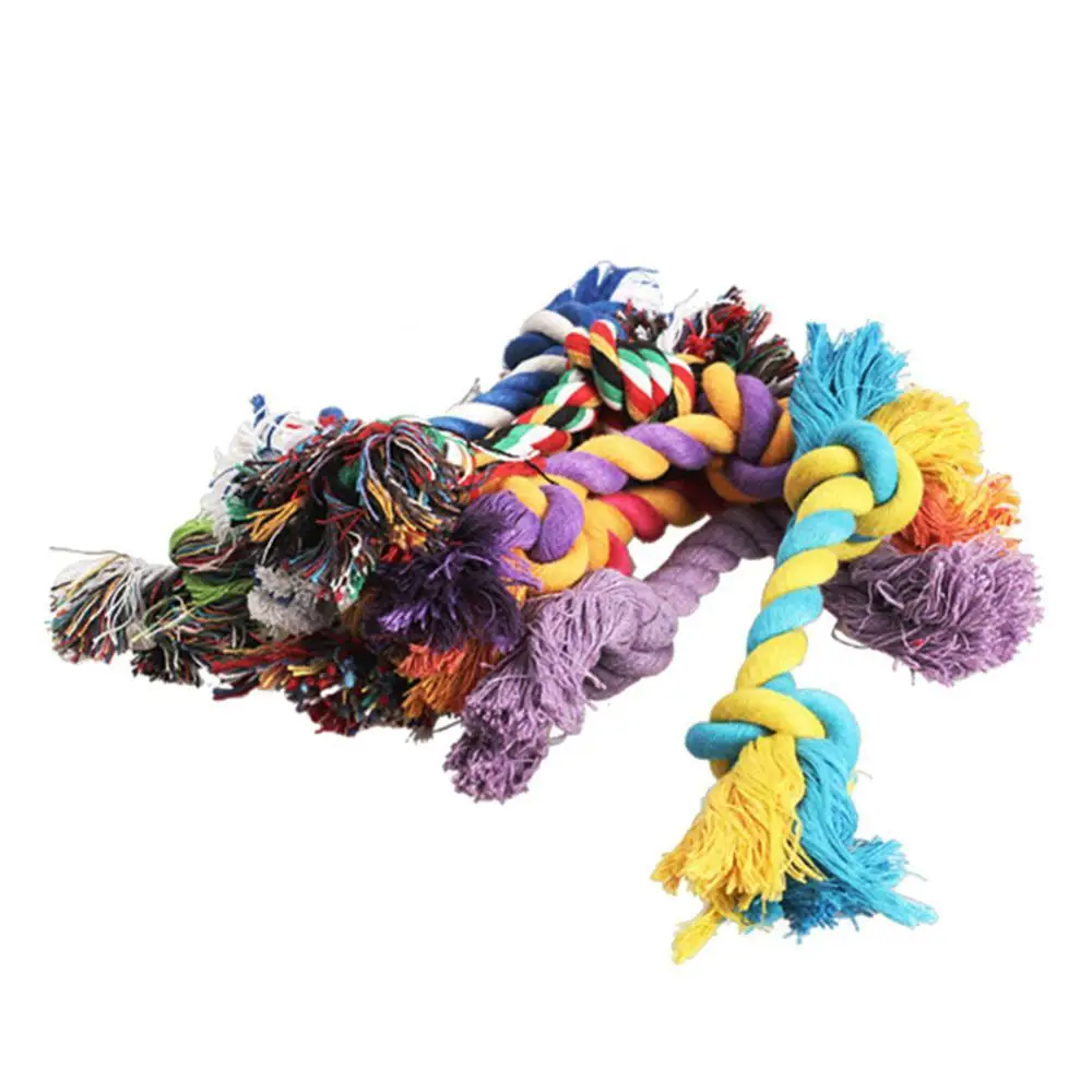 

Braided Anti Bite Funny Cotton Toy Dog Puppy Double Knot Rope Chew Pet Supplies
