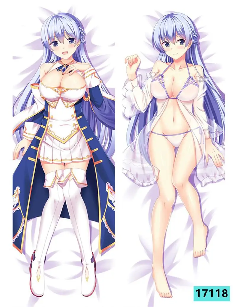 

60x180cm Dakimakura Body Azur Lane Anime Sexy Ijn Ibuki & Kms Belfast Pillow Cover Pillowcase Manga