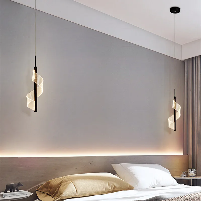 

Черная подвесная люстра для кухни, светодиодный ная лампа для столовой, потолосветильник светильник для магазина, 10 Вт, теплсветильник свет...