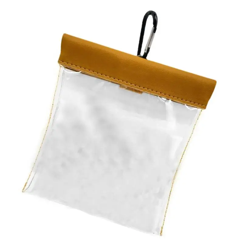 Bag With Clip Transparant Golf Tote Bag Valuables Pouch Golf Ball Tees Bag Portable