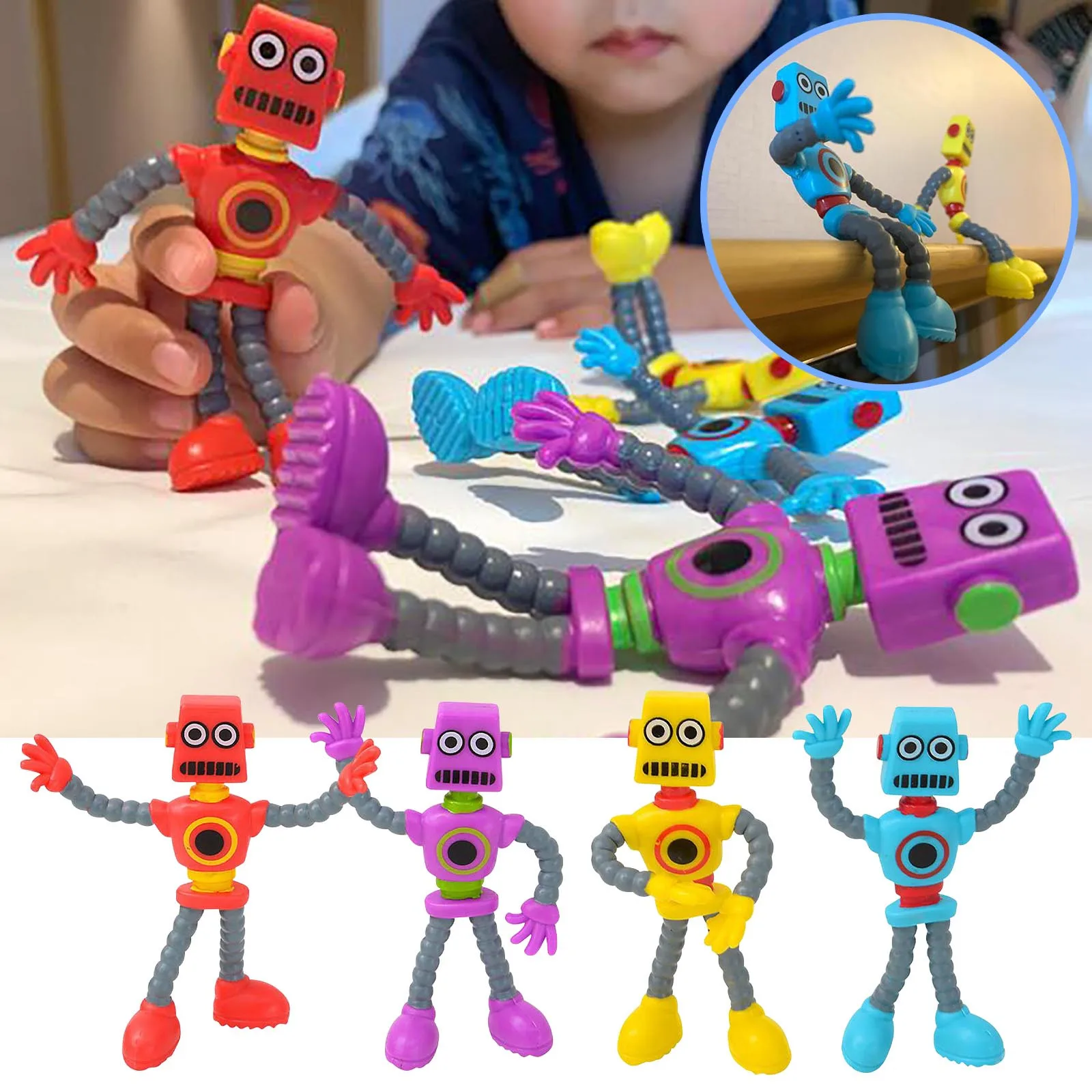 

Fidgets Toys Creative Wire Robot Twisted Deformed Ever-Changing Doll Fun Decompression Tricky Children Toy Christmas Gift 2022