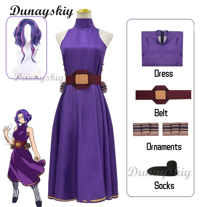 Мой герой Косплей Академия Каина Цуцуми Леди Наган Костюм Парик Женщины Аниме