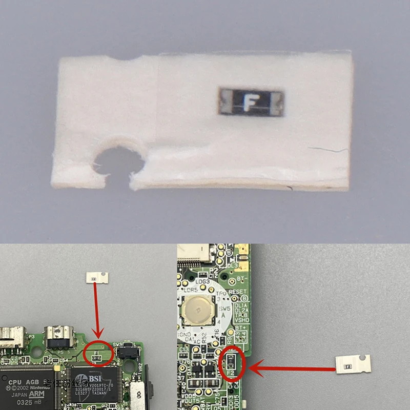 

1pcs New motherboard Fuse Replacement Parts for GBASP F1 F2