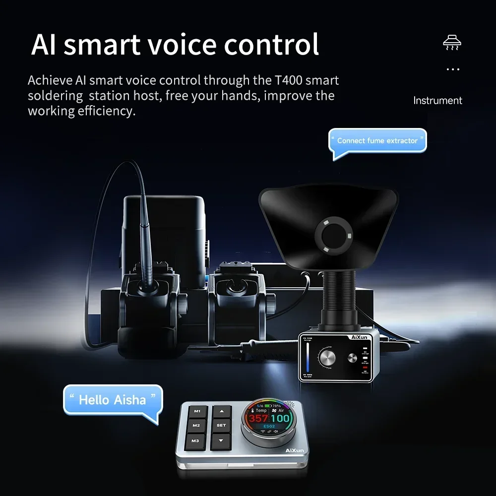 JCID AiXun экстрактор для припоя ES02 инструмент курения сильное всасывание