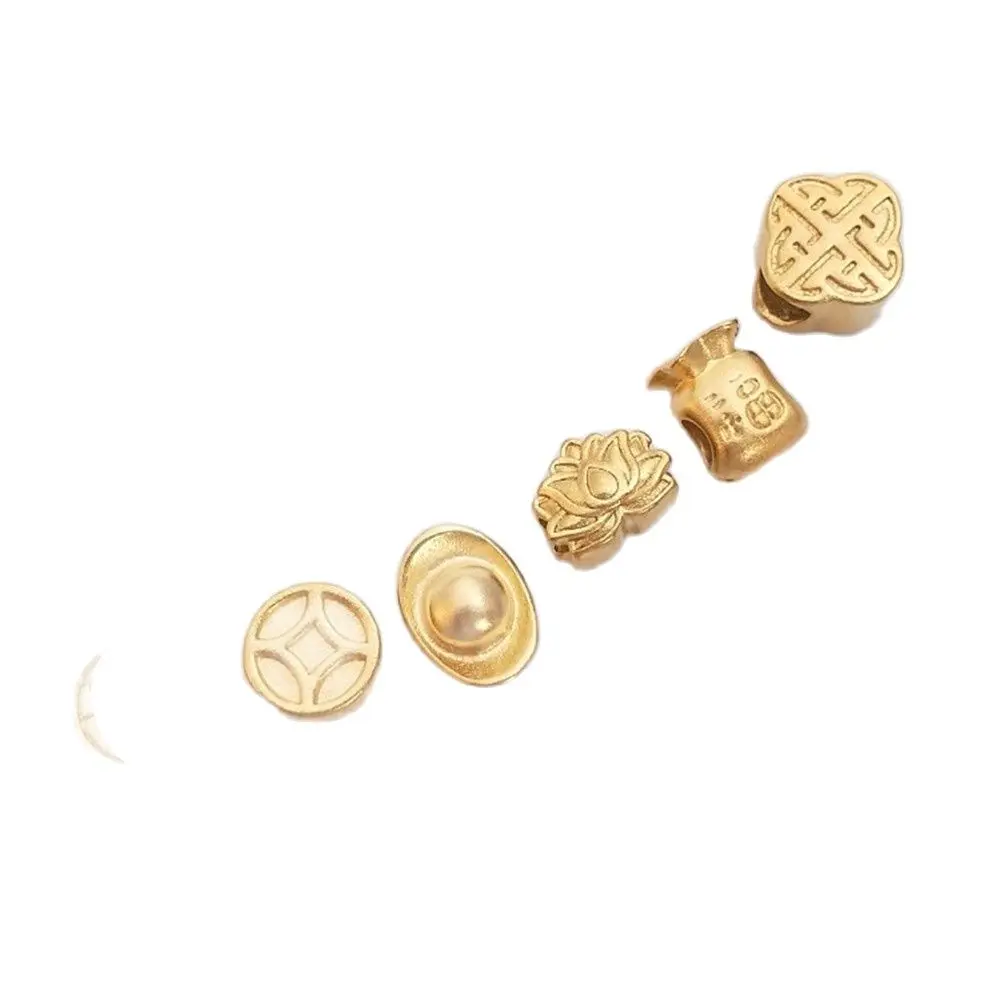 

Vietnam Sand gold ingot fu word money bag copper wire Lotus separated beads pendant DIY bracelet transfer beads accessories