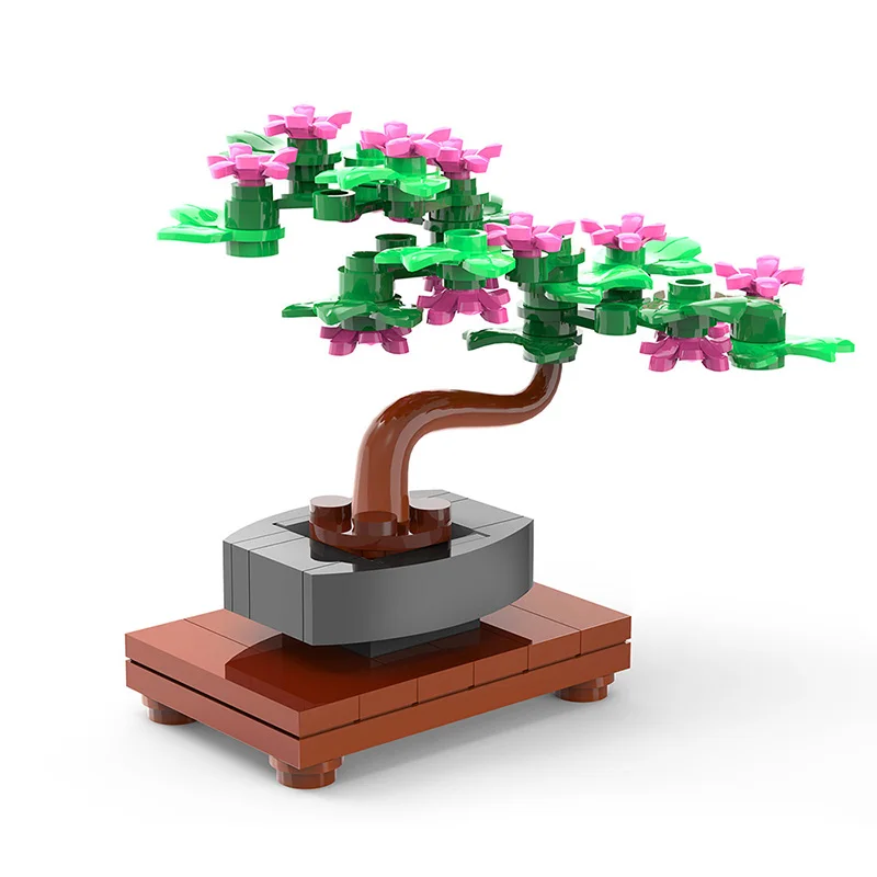 Детский конструктор, набор строительных блоков, растение, трава, кирпичи, модель, орнамент, сборка, развивающая игрушка, подарок на день рождения для девочек
