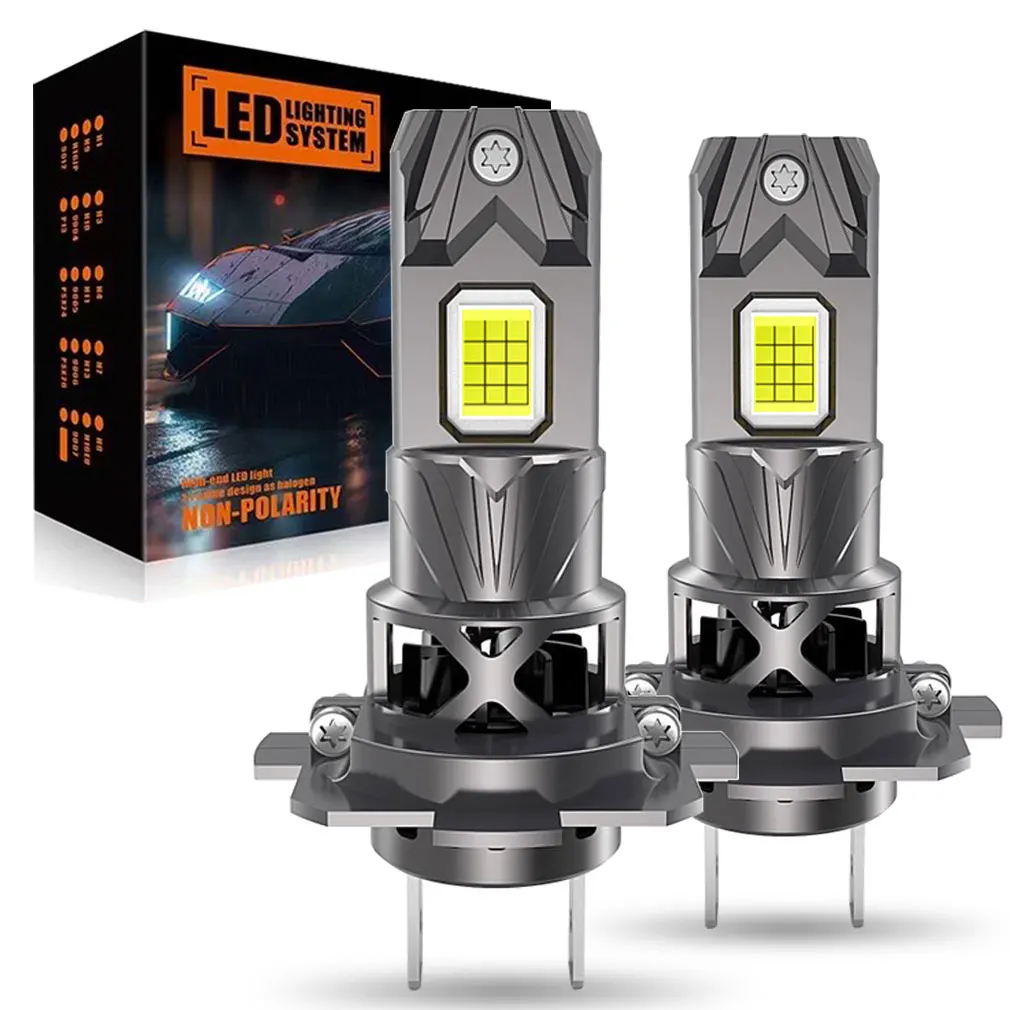 

2 шт. 300 Вт Turbo H7 светодиодные лампы для фар CANBUS Lights 30000LM H7 Led Mini Lamp 24 шт. 3570 CSP Беспроводной автомобильный светодиод с вентилятором 12 В 6500 К