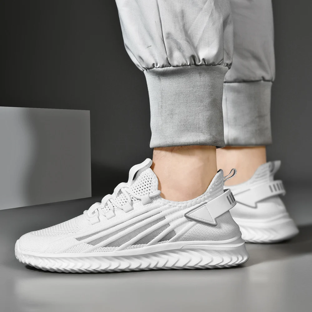 SALUDAS Fashion Men Sneakers Non Slip Shoes Sport Running Athletic Tennis Walking Shoes Breathable Lightweight Casual Sneakers