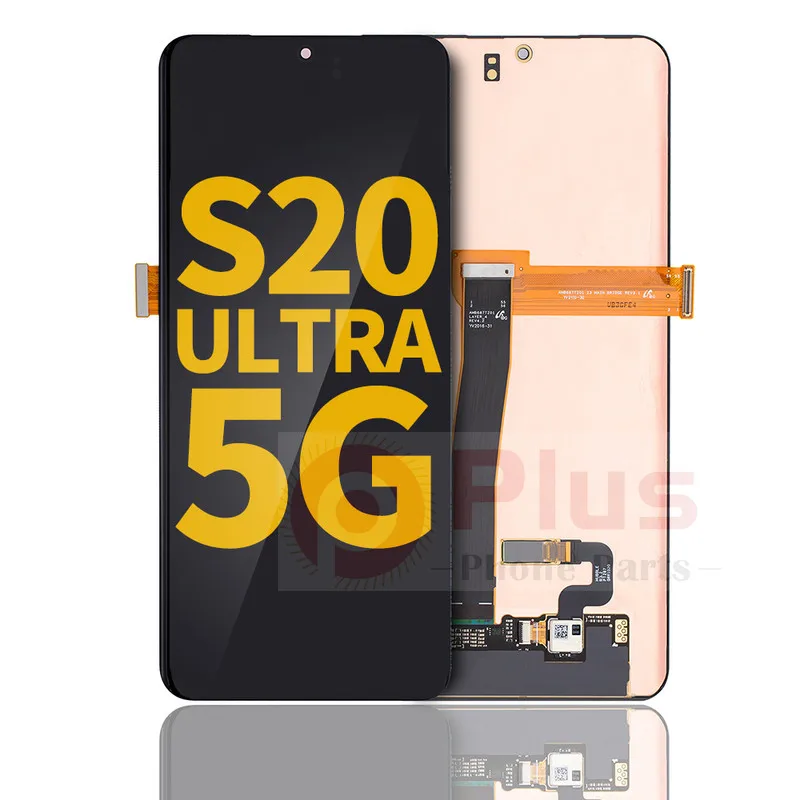 

AMOLED дисплей без замены рамки для Samsung Galaxy S20 Ultra 5G (Восстановленный) (черный)