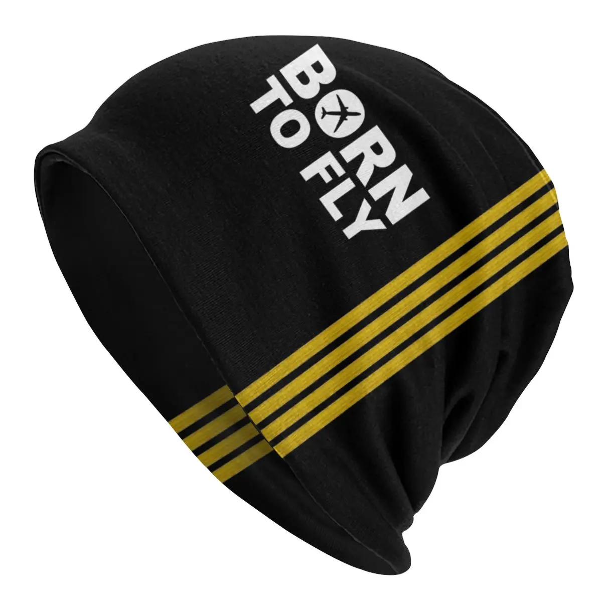 

Bonnet Knitting Hat To Fly Captain Stripes Flight Pilot Skullies Beanies Cap Adult Aviation Aviator Airplane Beanie Hat Ski Cap
