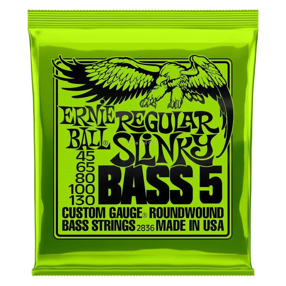

Bass String For Ernie Ball Regular Slinky 5-String 2836 Wound Guitar String Nickel-plated Rust-proof Strings Musical Instruments