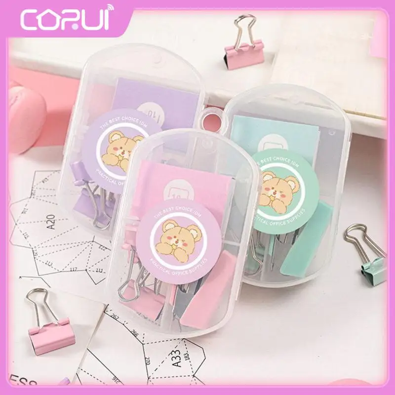 

Metal Office Stationery Set Small Delicate Multifunctional Suit Set Practical Cultural And Educational Supplies 1 Set 52g Boxed