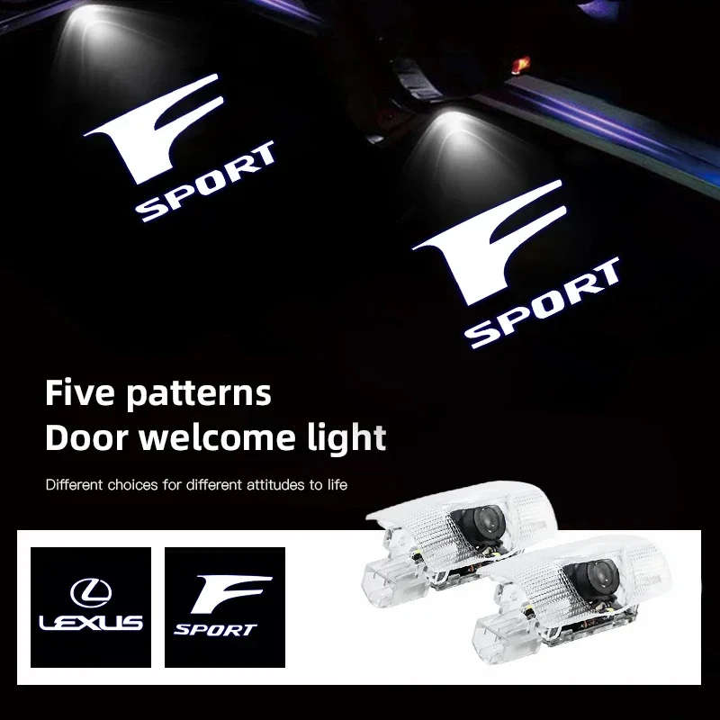 Светодиодный HD-проектор с логотипом автомобиля Добро пожаловать Свет для Lexus ES RX