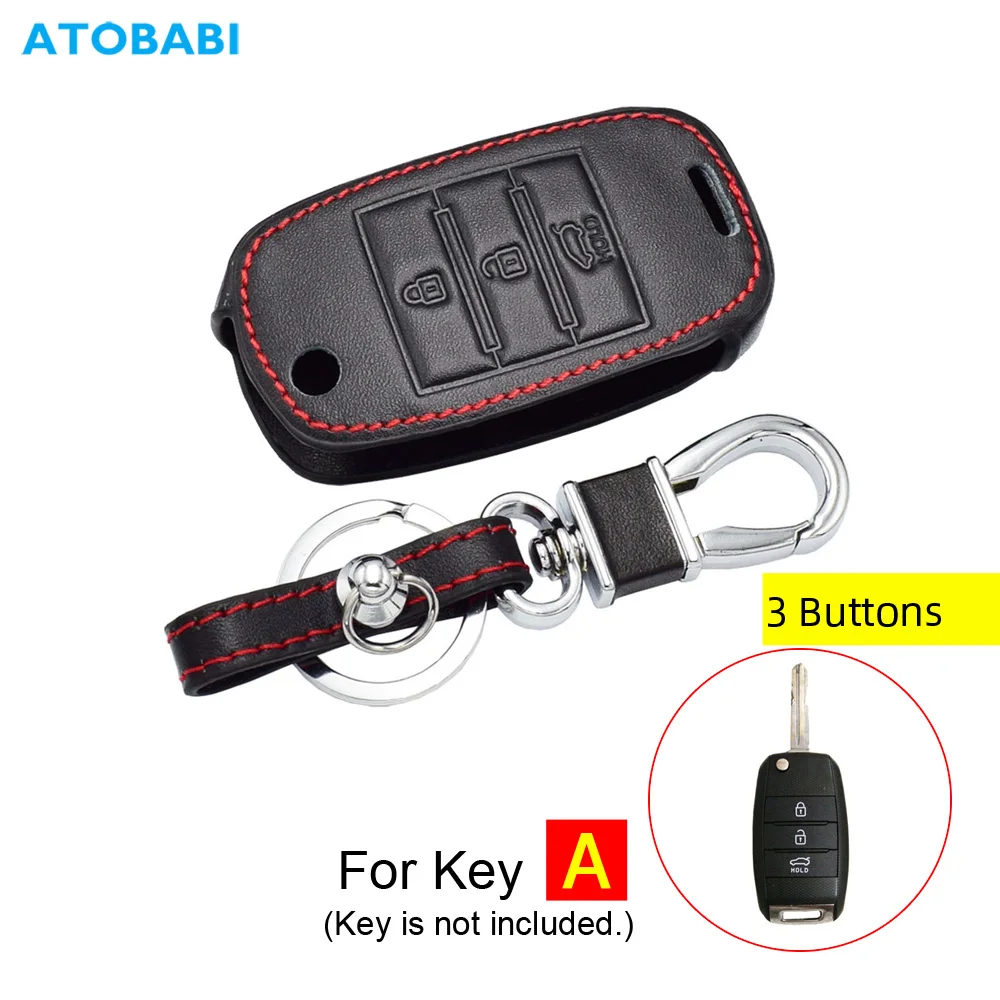 

Кожаный Автомобильный Брелок, чехол для дистанционного ключа для Kia Rio Sorento Optima Forte Niro Soul Sedona Sportage Ceed K3 Cerato Seltos, аксессуары