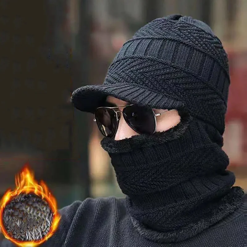 Winter Hat Skullies Beanies Hats Winter Beanies for Men Women Wool Scarf Caps Balaclava Mask Bonnet Knitted Hat Conjoined Cap 2 Winter Hat Skullies Beanies Hats Winter Beanies for Men Women Wool Scarf Caps Balaclava Mask Bonnet Knitted Hat Conjoined Cap 2